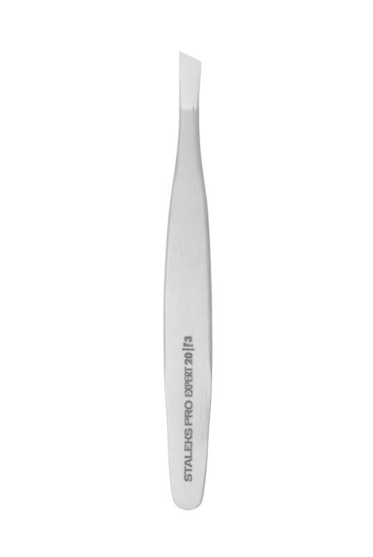 Staleks Pro Pinzas para cejas Expert 20 tipo 3 anchas con bordes biselados (TE-20/3)