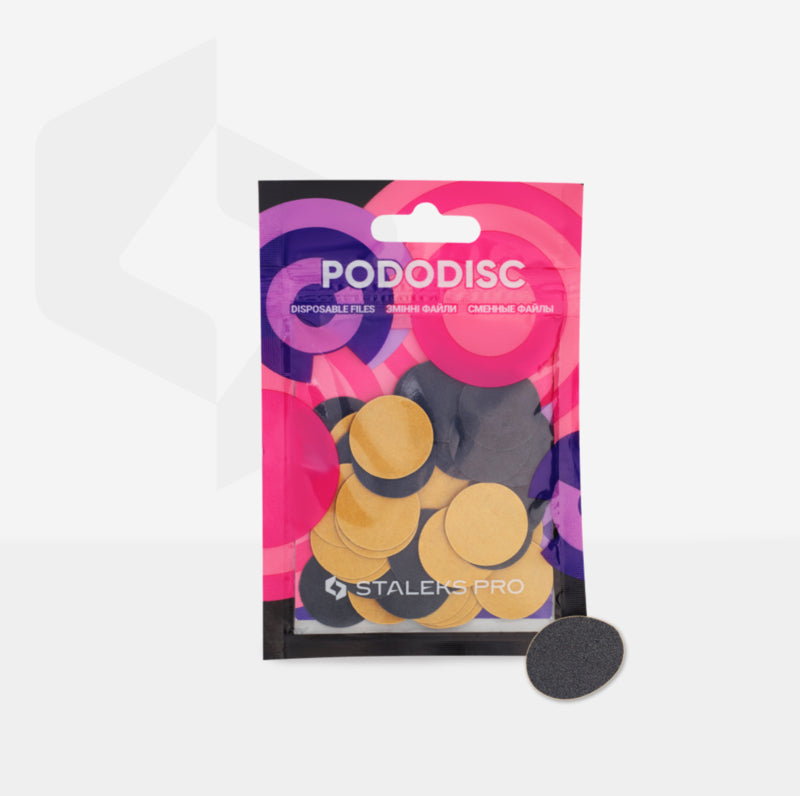 Staleks Almohadillas de recambio para Pododisc M negras (50 uds.) (serie PDF-20)