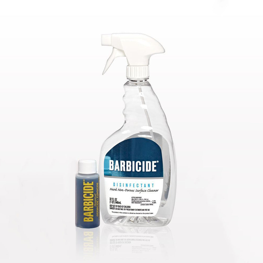 Barbicide Disinfectant Bullets & Spray (6x 60ml + Empty Spray Bottle)
