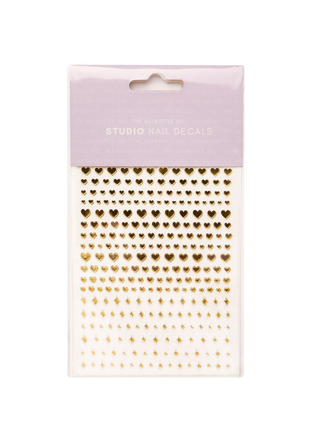 The GelBottle Studio Nail Decals Gold Heart and Twinkle