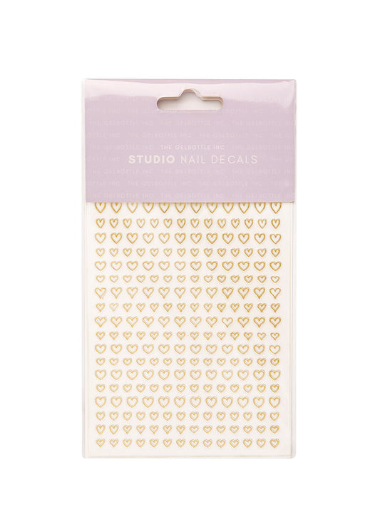 The GelBottle Studio pegatinas para uñas Gold Heart Outlines