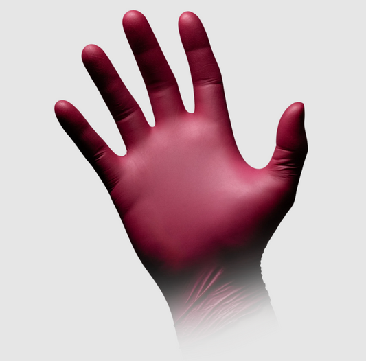Guantes de nitrilo negros talla XS 100 unidades