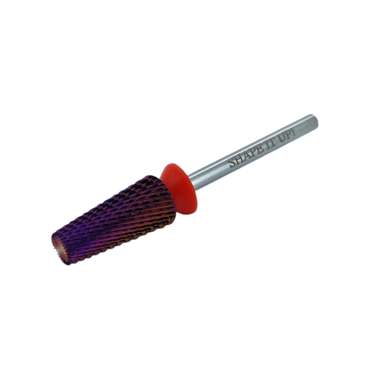 Shape It Up Carbide Fresa cónica 5 en 1 fina roja 7.0 mm (Manicura Pedicura)