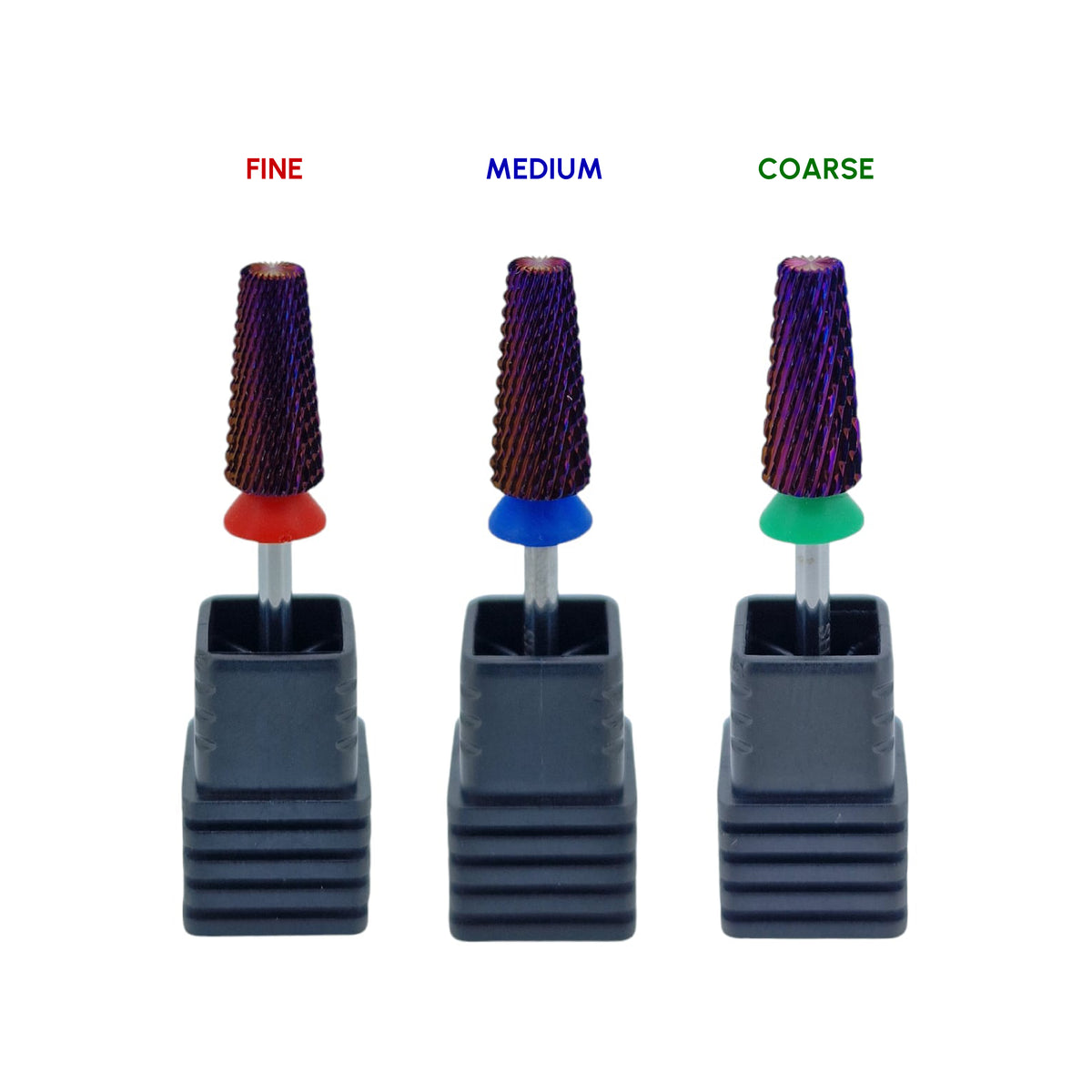 Shape It Up Carbide Fresa cónica 5 en 1 media azul 7.0 mm (Manicura Pedicura)