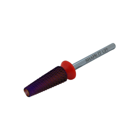Shape It Up Carbide Frees Bit 5 in 1 Narrow Cone Fine Red 6.0 mm (Manicure Pedicure)