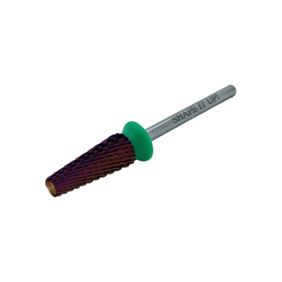 Shape It Up Carbide Fresa cónica estrecha 5 en 1 gruesa verde 6.0 mm (Manicura Pedicura)