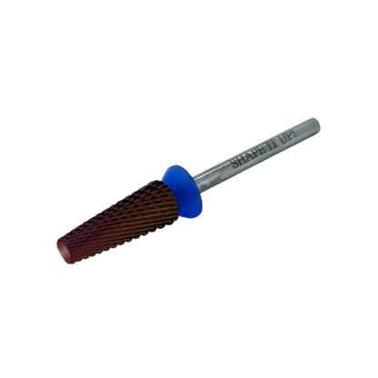 Shape It Up Carbide Bur Bit 5 in 1 Narrow Cone Medium Blue 6.0 mm (Manicure Pedicure)
