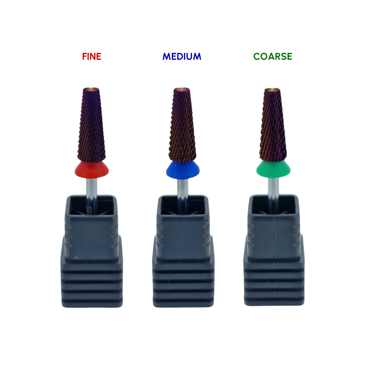 Shape It Up Carbide Bur Bit 5 in 1 Narrow Cone Medium Blue 6.0 mm (Manicure Pedicure)