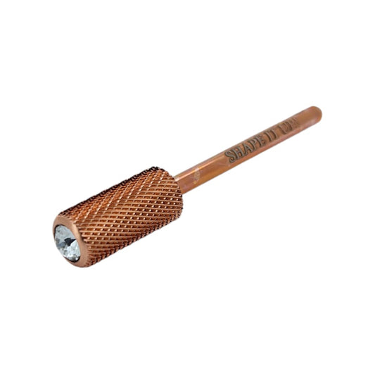 Shape It Up Carbide Bur Bit Large Cylinder Fine 6.6 mm Diamond Series (Manicure Pedicure)