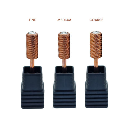 Shape It Up Fresa de carburo para torno Cilindro grande Grano fino 6.6 mm Serie Diamond (Manicura Pedicura)