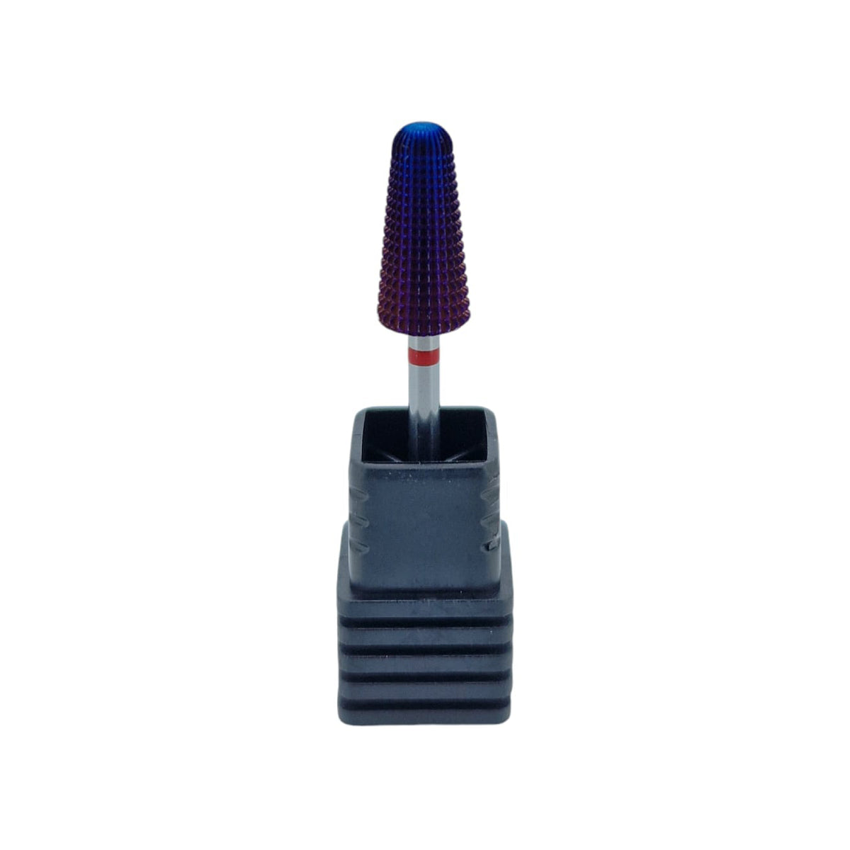 Shape It Up Carbide Bur Bit Purple Rounded Volcano Cone 2-Way Fine Red (Manicure Pedicure)