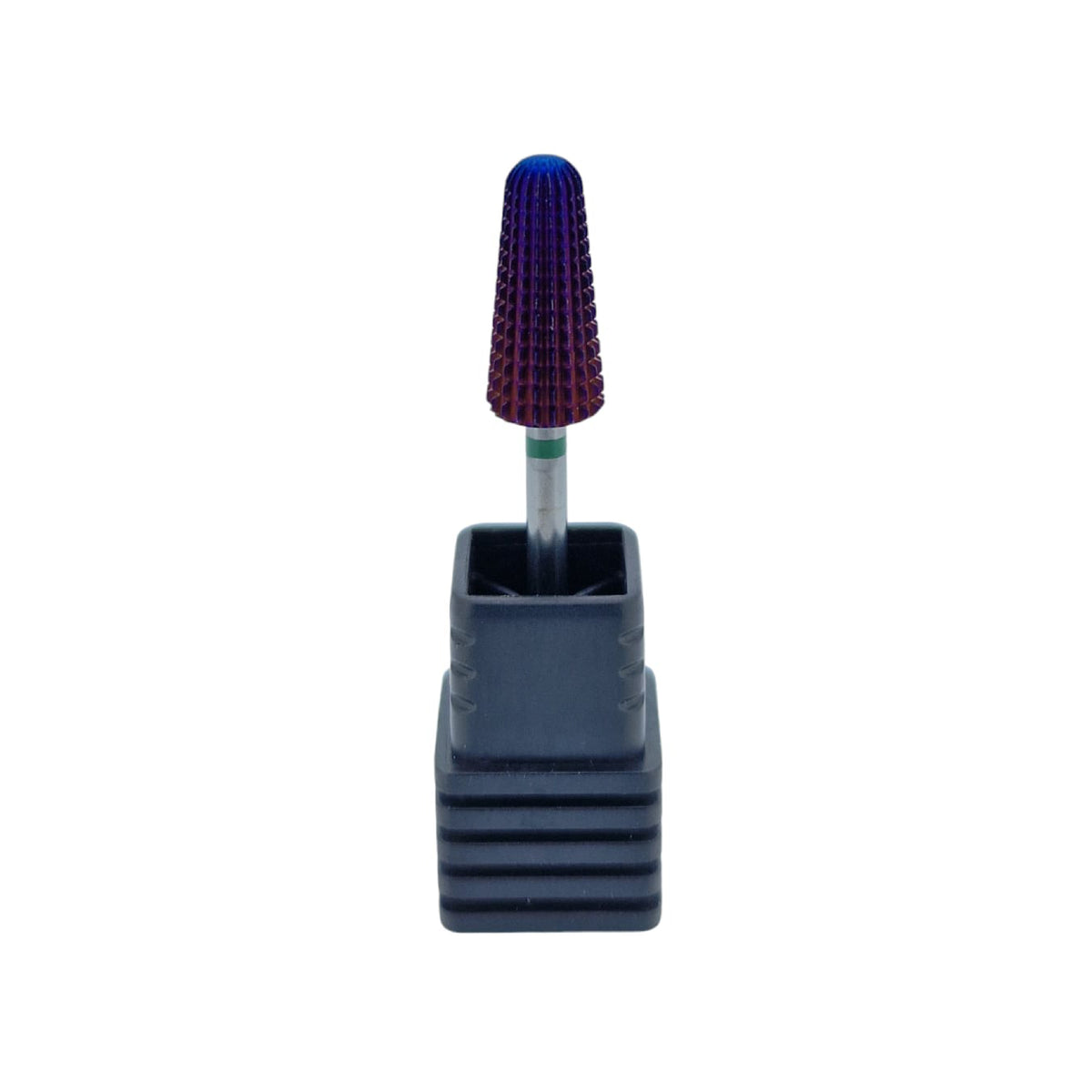 Shape It Up Carbide Bur Bit Purple Rounded Volcano Cone 2-Way Coarse Green (Manicure Pedicure)