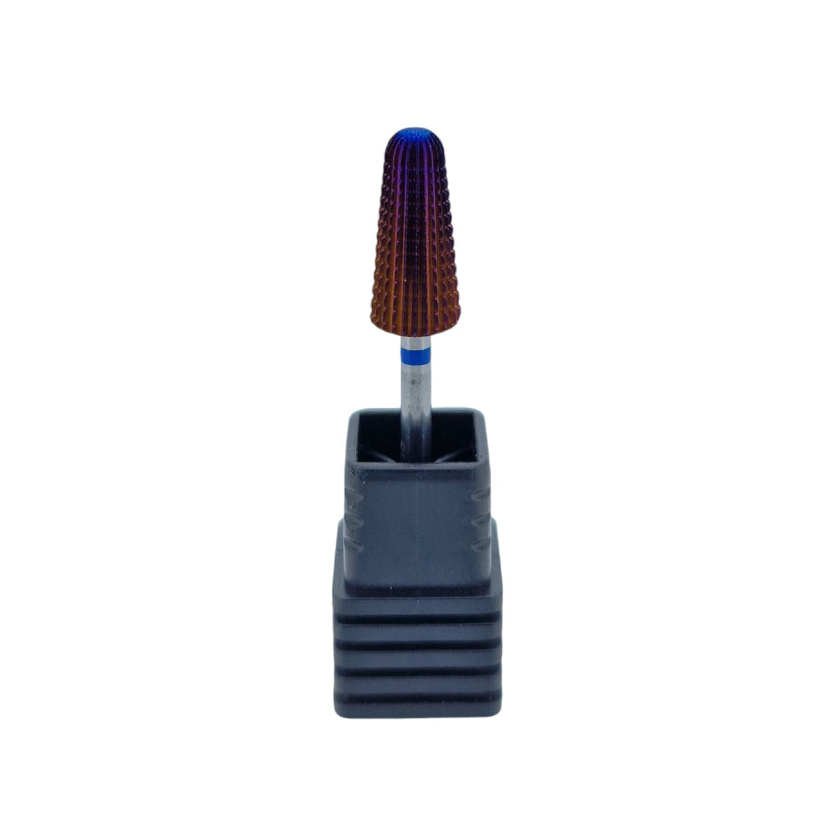 Shape It Up Carbide Bur Bit Purple Rounded Volcano Cone 2-Way Medium Blue (Manicure Pedicure)