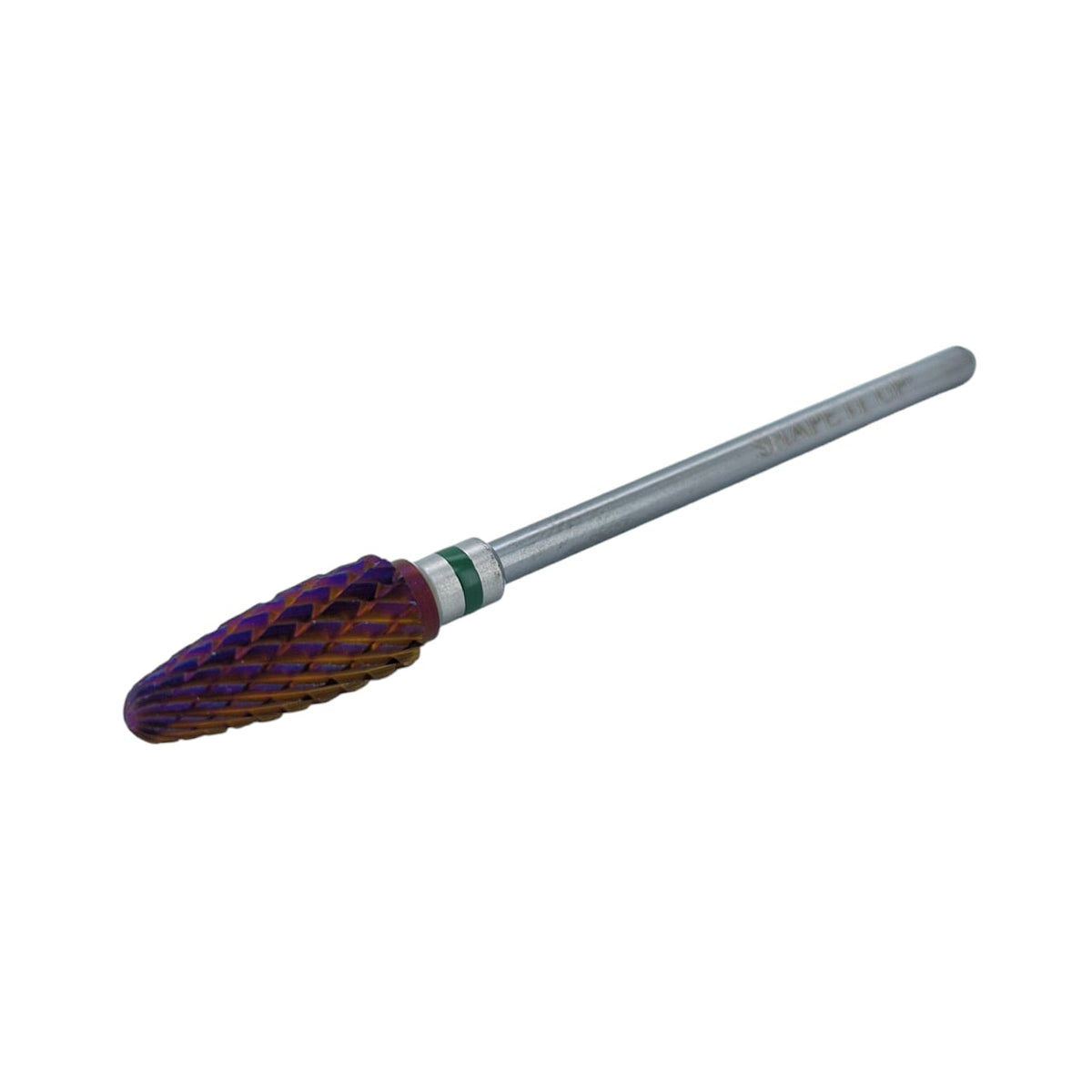 Shape It Up Fresa de carburo Purple Flame gruesa, verde (manicura pedicura)