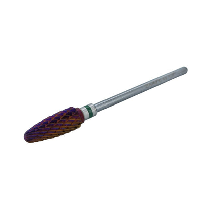 Shape It Up Fresa de carburo Purple Flame gruesa, verde (manicura pedicura)