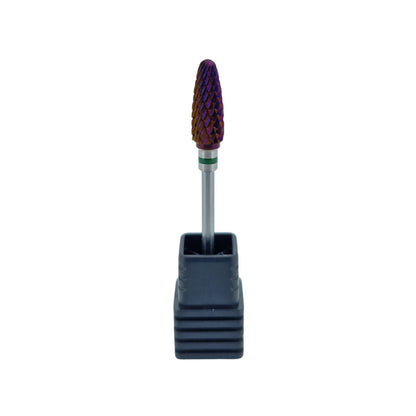 Shape It Up Fresa de carburo Purple Flame gruesa, verde (manicura pedicura)