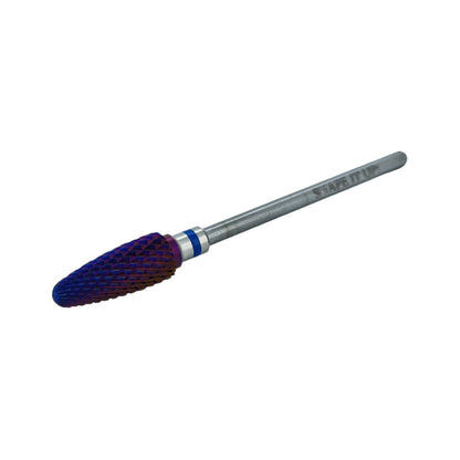 Shape It Up Carbide Bur Bit Purple Flame Medium Blue (Manicure Pedicure)