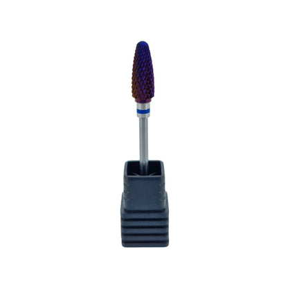 Shape It Up Carbide Bur Bit Purple Flame Medium Blue (Manicure Pedicure)