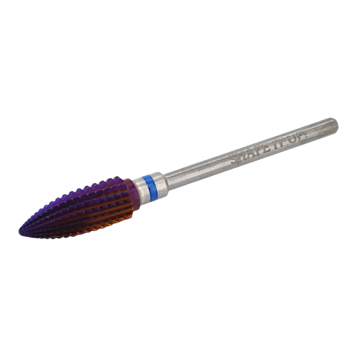 Shape It Up Carbide Bur Bit Purple Oval Tornado Medium Blue (Manicure Pedicure)