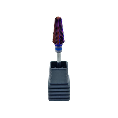Shape It Up Carbide Bur Bit Purple Tapered Tornado Medium Blue (Manicure Pedicure)