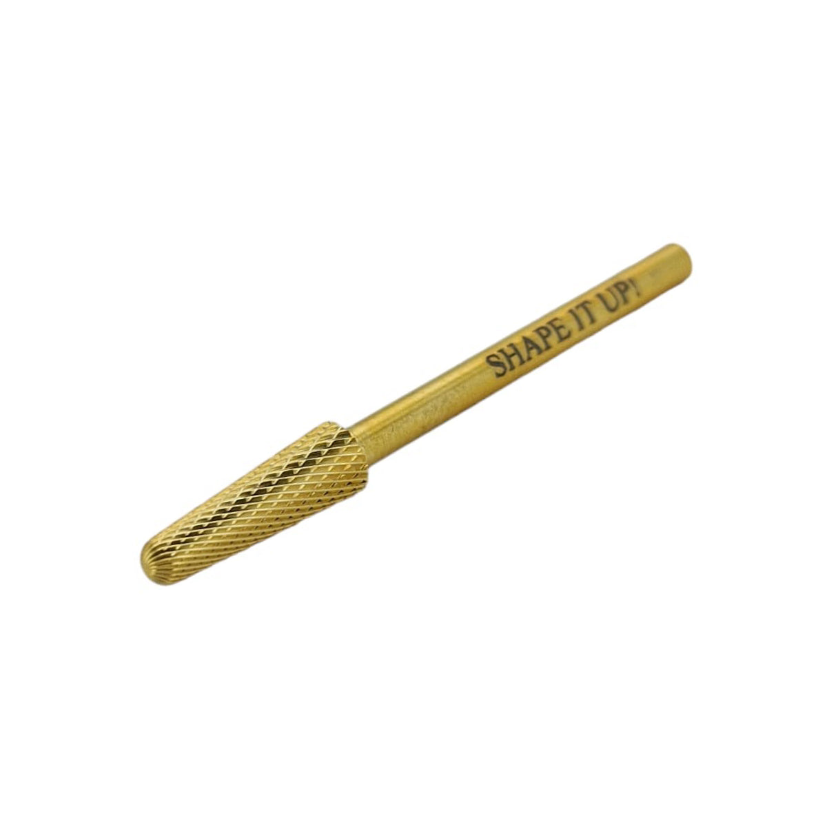 Shape It Up Carbide Bur Bit Small Rounded Cone Fine Gold Series (Manicure Pedicure)