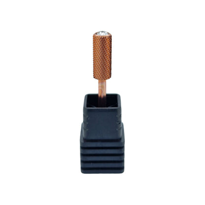 Shape It Up Fresa de carburo para torno Cilindro estrecho Grano fino 5.3 mm Serie Diamond (Manicura Pedicura)
