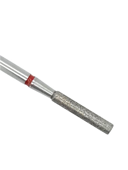 Shape It Up Diamond Frees Bit Lange Smalle Fluit Cilinder 2.3 mm Rood (Manicure Pedicure)