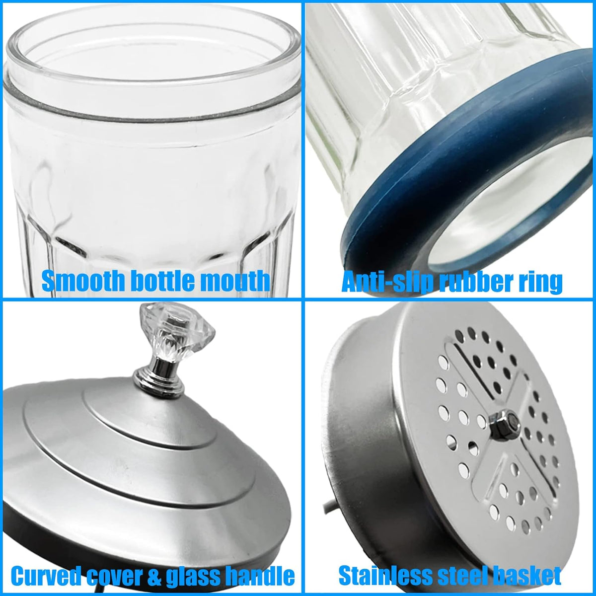 Shape It Up Glass Sanitizer Dispenser Pump 621 ml