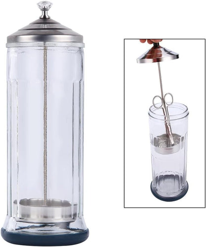 Shape It Up Frasco de vidrio para desinfección con sumergidor 1 L