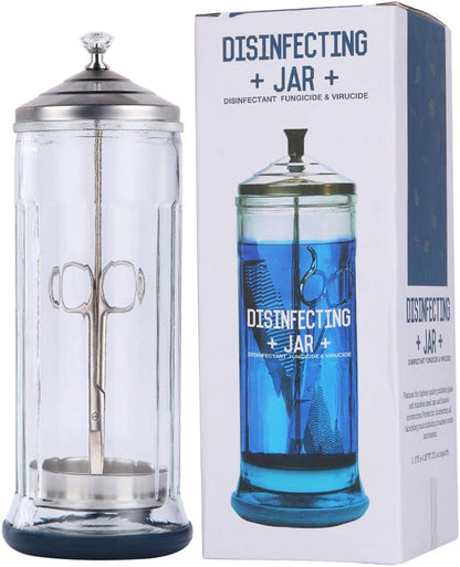 Shape It Up Frasco de vidrio para desinfección con sumergidor 1 L