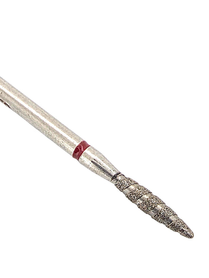 Shape It Up High Performance Groove Diamond Frees Bit Brede Flame Fijn Rood (Manicure Pedicure)
