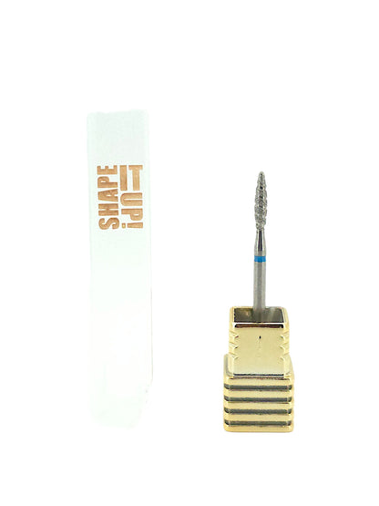 Shape It Up High Performance Groove Diamond Frees Bit Brede Flame Medium Blauw (Manicure Pedicure)