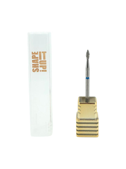 Shape It Up High Performance Groove Diamond Frees Bit Drop Medium Blauw (Manicure Pedicure)