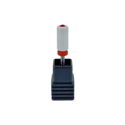 Shape It Up Ceramic Milling Bit Large Cylinder Fine Red Diamond Series (Manicure Pedicure)
