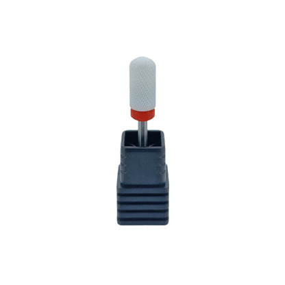 Shape It Up Ceramic Milling Bit Large Cylinder Smooth Top Fine Red (Manicure Pedicure)