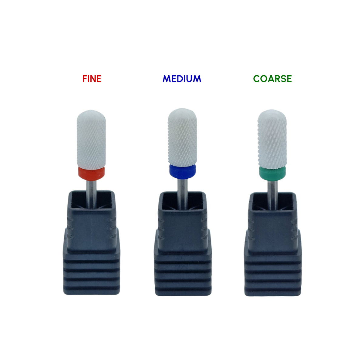 Shape It Up Ceramic Milling Bit Large Cylinder Smooth Top Fine Red (Manicure Pedicure)