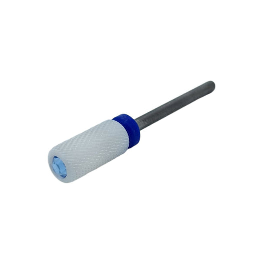 Shape It Up Ceramic Milling Bit Large Cylinder Medium Blue Diamond Series (Manicure Pedicure)