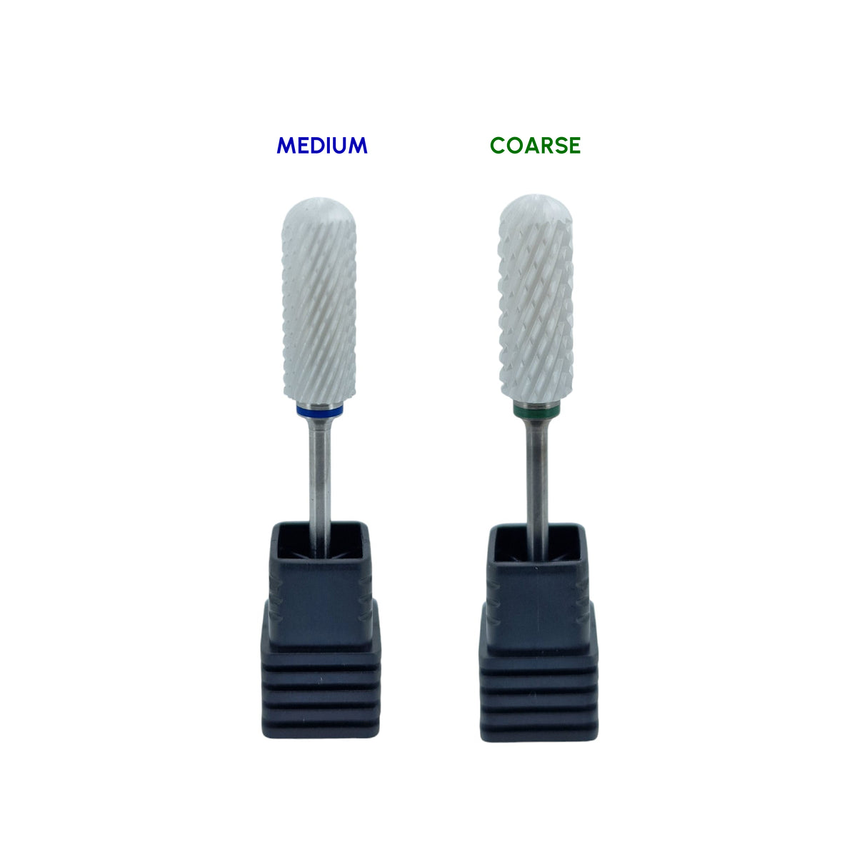 Shape It Up Ceramic Milling Bit Large Cylinder Round Top Coarse Green (Pedicure)