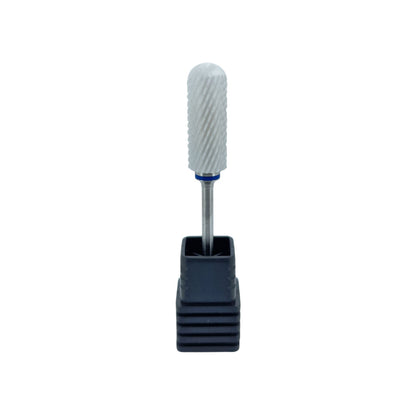 Shape It Up Ceramic Milling Bit Large Cylinder Round Top Medium Blue (Pedicure)