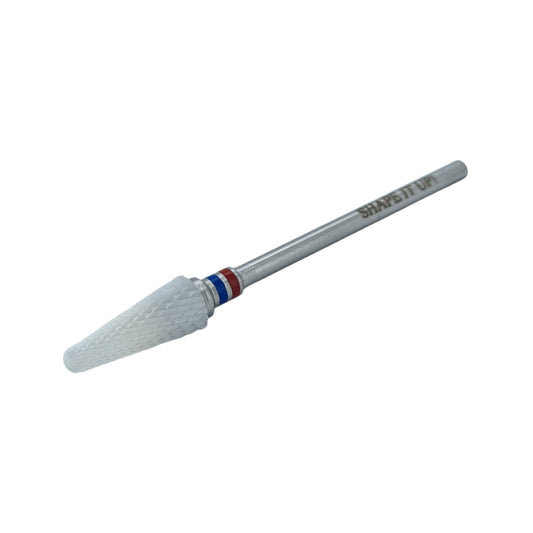 Shape It Up Ceramic Milling Bit Cone Fine Red Blue (Manicure Pedicure)