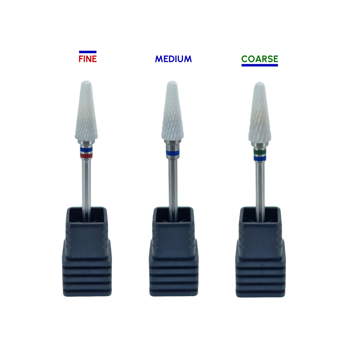 Shape It Up Ceramic Milling Bit Cone Coarse Green Blue (Manicure Pedicure)
