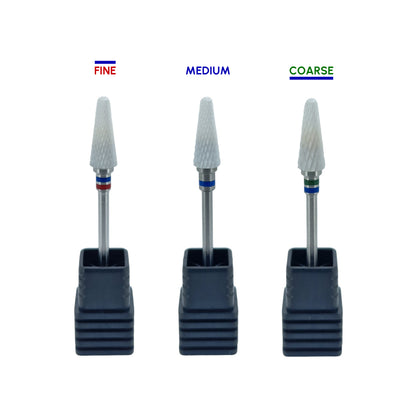 Shape It Up Ceramic Milling Bit Cone Medium Blue (Manicure Pedicure)