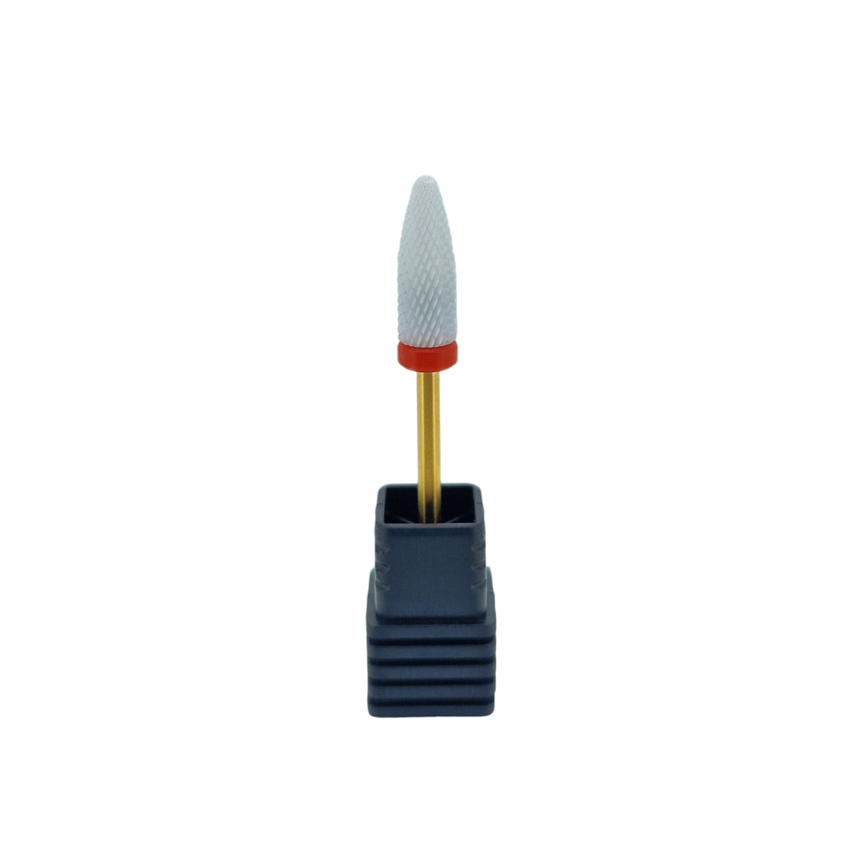 Shape It Up Ceramic Milling Bit Long Flame Fine Red Gold Series (Manicure Pedicure)