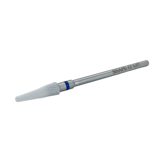 Shape It Up Ceramic Milling Bit Slim Rounded Cone Medium Blue (Manicure Pedicure)