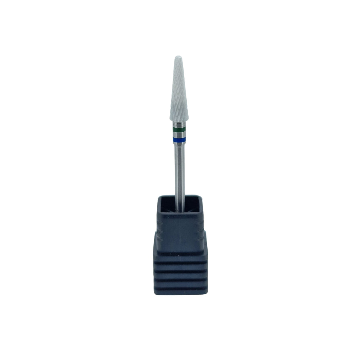 Shape It Up Ceramic Milling Bit Narrow Rounded Cone Coarse Green Blue (Manicure Pedicure)