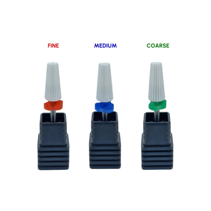Shape It Up Ceramic Milling Bit Tapered 5 in 1 Fine Red (Manicure Pedicure)