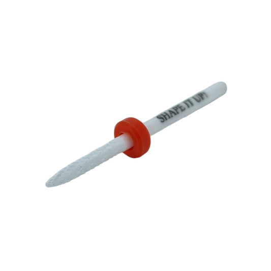 Shape It Up Ceramic Milling Bit Under The Nail Cleaner Fine Red (Manicure Pedicure)