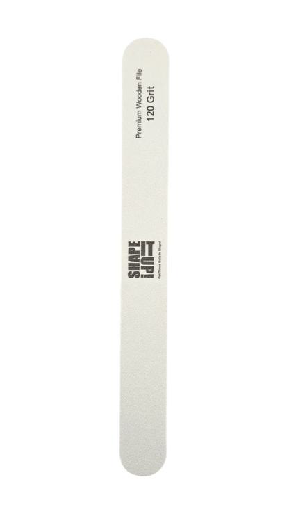 Lima fina recta de madera premium Shape It Up 120/180 (20 unidades)