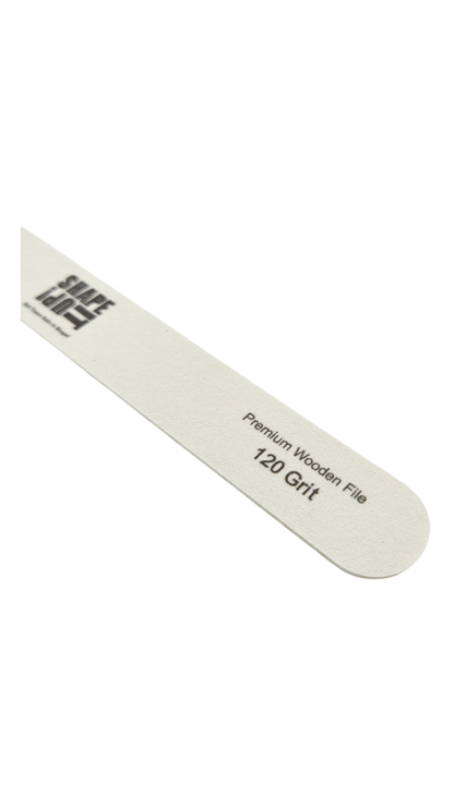 Lima fina recta de madera premium Shape It Up 120/180 (20 unidades)