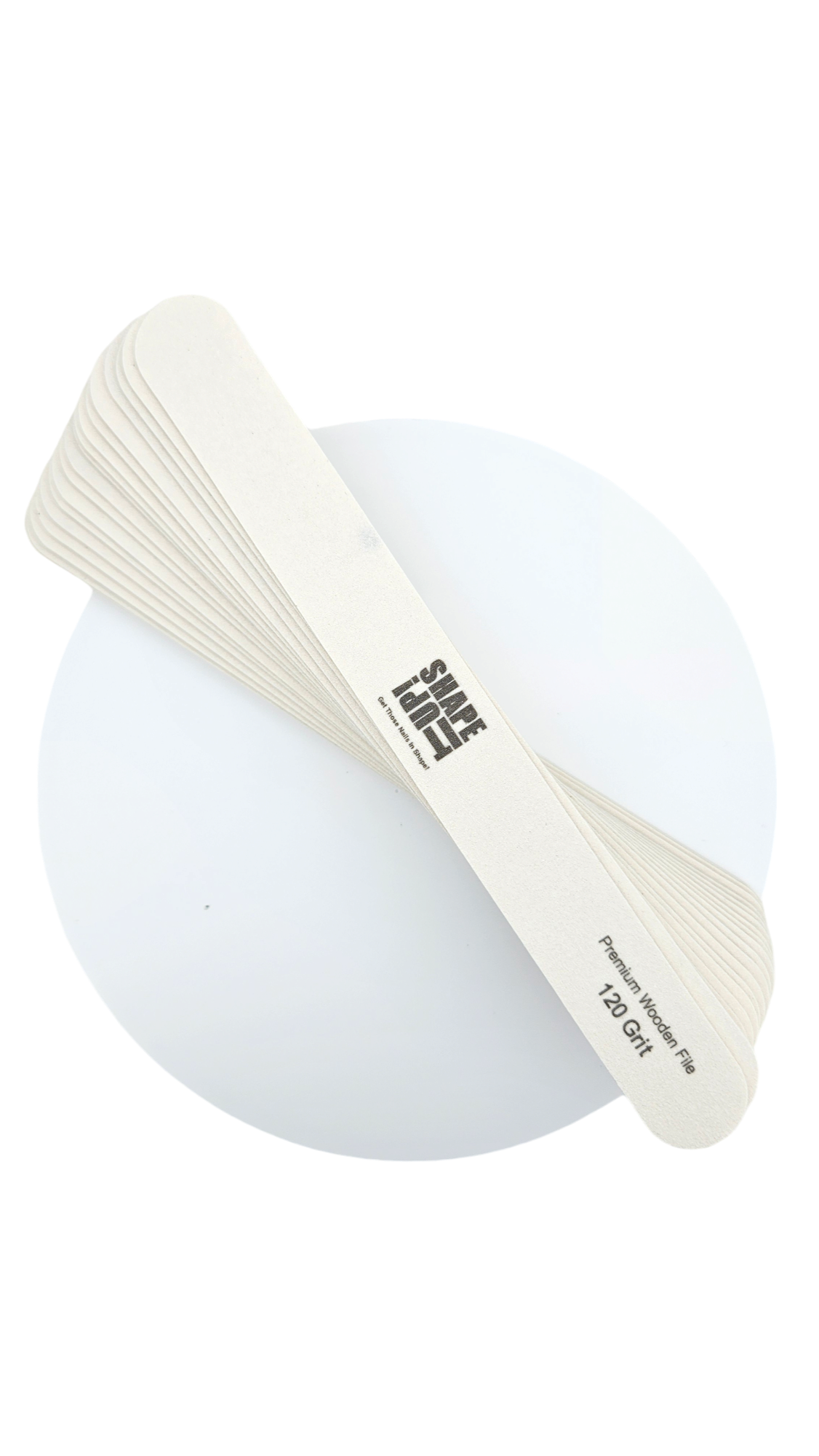 Lima fina recta de madera premium Shape It Up 120/180 (20 unidades)
